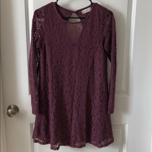 Altar’d State Long Sleeve Boho‎ Lace Dress Size S